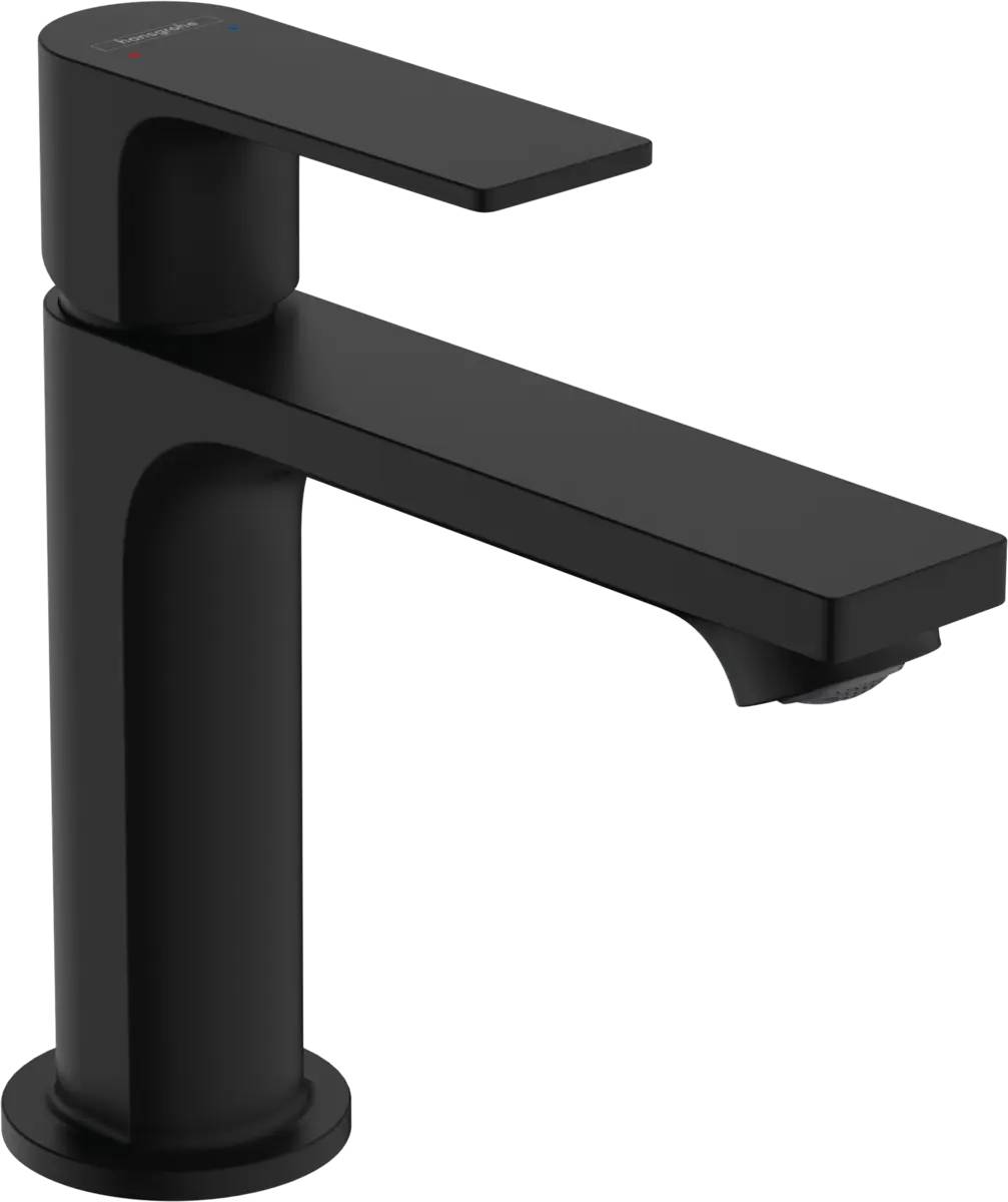 Umyvadlová baterie Hansgrohe Rebris E (72557670) / páková / ComfortZone 109 mm / matná černá Varianta: ivi1