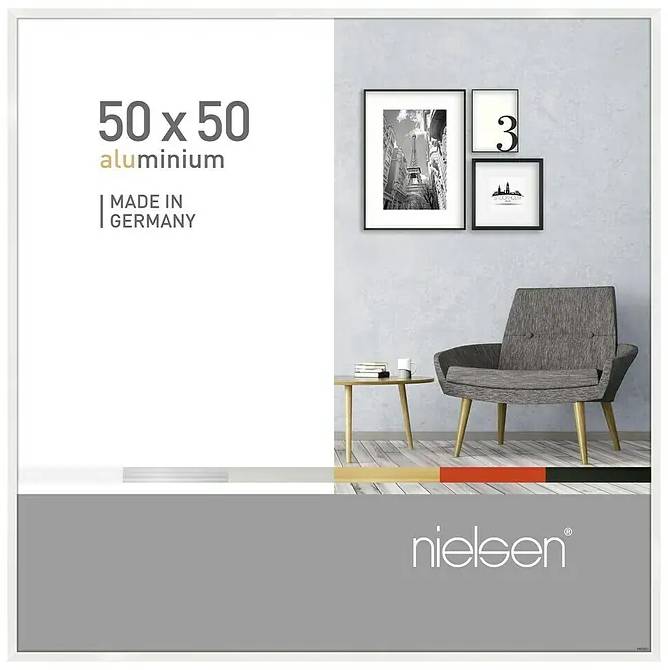 Fotorámeček Nielsen Pixel / 50 x 50 cm / sklo/hliník / bílá Varianta: ivi1