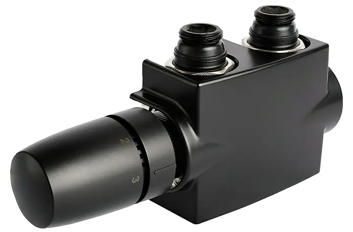 German Ventilový blok pro topná tělesa / ½″ x ¾″ / černá Varianta: ivi2