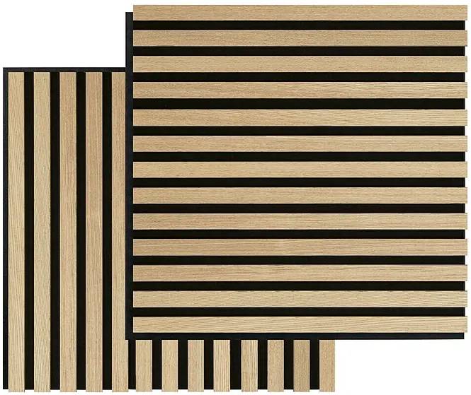 Akustický obkladový panel Fibrotech Square / 520 × 520 × 22 mm / 2 ks / jasan Varianta: ivi1