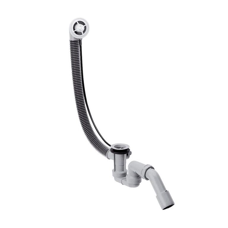 Odtoková a přepadová souprava Hansgrohe Flexaplus (58140180) / G1½ x 40/50 mm / černá/šedá Varianta: ivi1