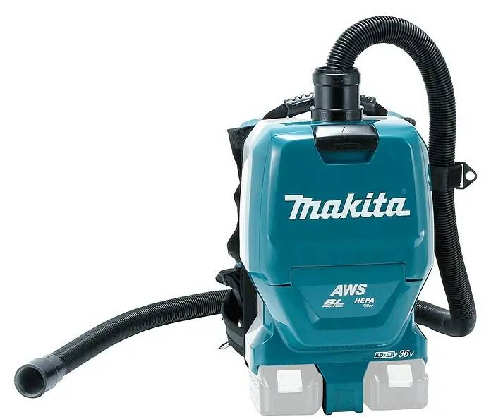 Aku zádový vysavač Makita DVC265ZXU / 2 x 18 V / BEZ AKUMULÁTORU A NABÍJEČKY / 2 l / 2 m³/hod. / modrá/černá Varianta: ivi1