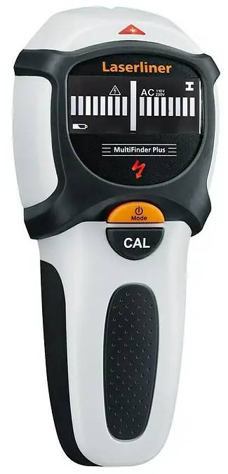 Detektor Laserliner MultiFinder Plus / max. hloubka detekce 40 mm / 9 V / LCD displej / bílá/černá Varianta: ivi1