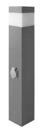 German Sloupkové osvětlení GARD / 60 W / hliník/plast / černá Varianta: ivi1