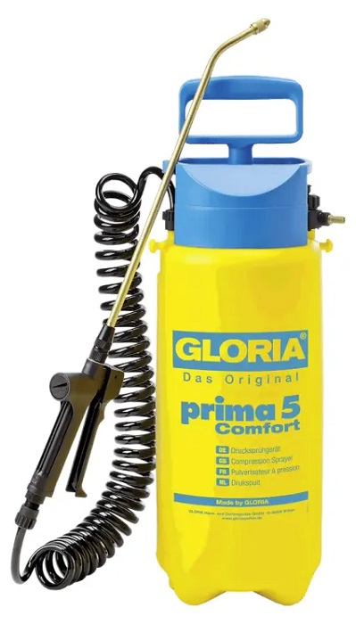 Tlakový postřikovač Gloria Prima 5 Comfort / 5 l / 3 bar / žlutá/modrá Varianta: ivi1