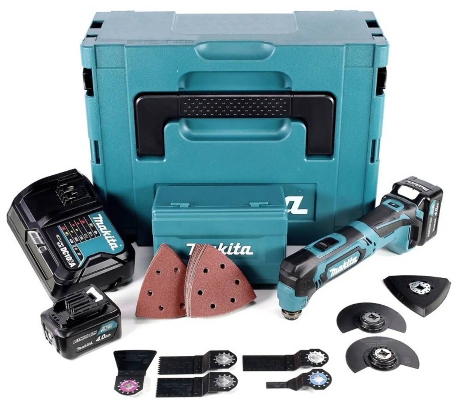 Multifunkční nástroj Makita TM30DSMJX5 / napětí 10,8 V / baterie 2 x 4,0 Ah / černá / modrá Varianta: ivi1