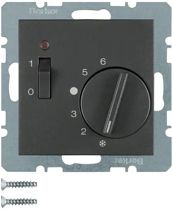 Termostat Berker 20301606 / 250 V / 5-30 °C / šedá Varianta: ivi1
