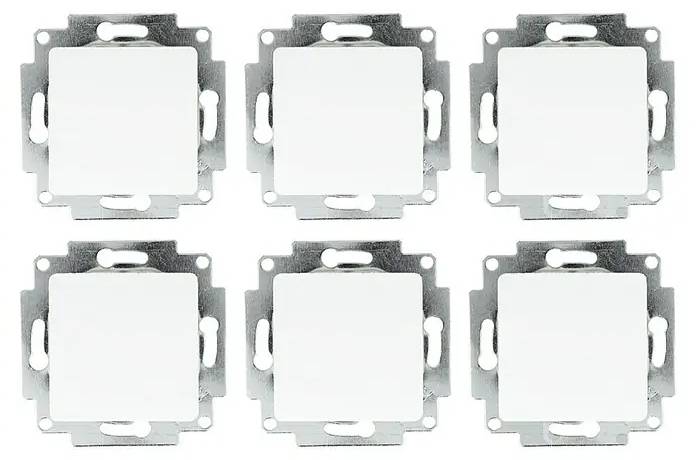 Přepínač Voltomat MIKRO / 6 ks / 7,5 x 7,5 x 4 cm / 10 A / bílá Varianta: ivi2