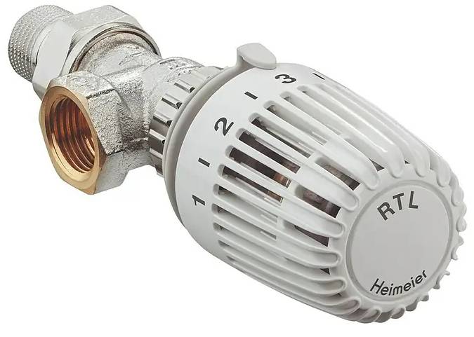 Omezovač teploty Heimeier RTL / ½″ / rohový ventil / M30 x 1,5 / bílá Varianta: ivi1