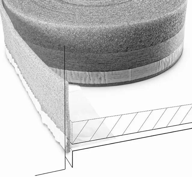 Okrajová izolační páska Profi Depot / 50 m x 100 mm x 10 mm / modrá Varianta: ivi1