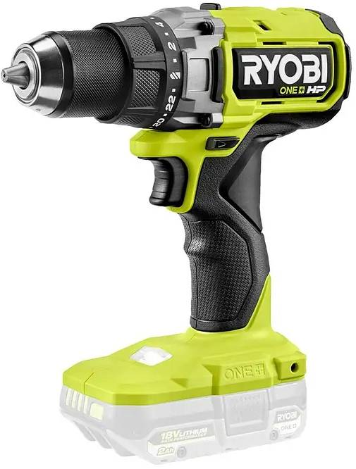 Aku vrtací šroubovák Ryobi RDD18X1-0 / 18 V akumulátorový systém / bez akumulátoru a nabíječky / černá / zelená Varianta: ivi1