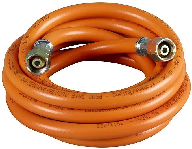 Hadice na propan-butan CFH VS 500 / 5 m / 3/8" levý závit / oranžová Varianta: ivi1