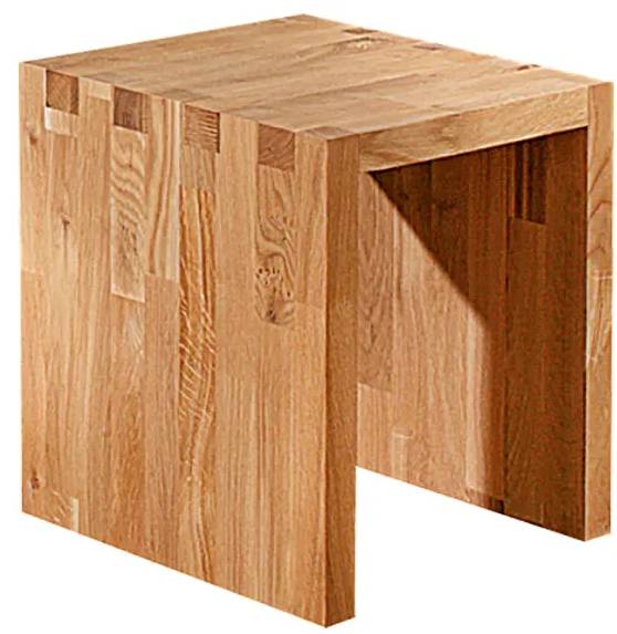 Stolička Exclusivholz Aspen / 51 x 48 x 53 cm / dubové dřevo / olejováno / přírodní Varianta: ivi1