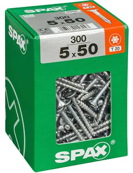 Univerzální vrut Spax Wirox T-Star plus / 5 x 50 mm / 300 ks / ocel / stříbrná Varianta: ivi1