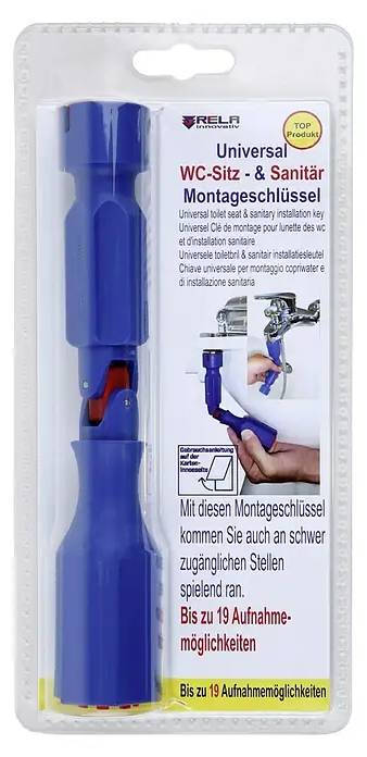 Sanitární klíč na WC sedátka a perlátory Rela Innovativ / plast / 20 cm / kloub / modrá Varianta: ivi1