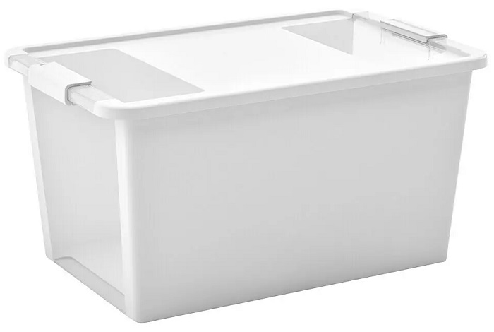 Box s víkem KIS Bi L / 55 x 35 x 28 cm / 40 l / bílá Varianta: ivi1