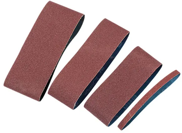 Sada brusných pásů Craftomat / 76 x 457 mm / 9 ks / zrnitost 40/80/120 / červenohnědá Varianta: ivi1
