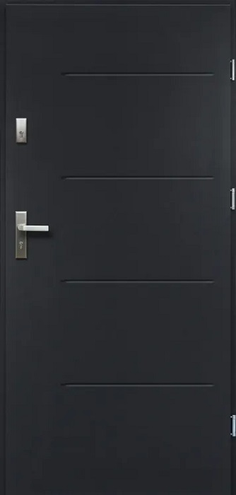 German Vchodové dveře Tytan 80 P / 900 × 2070 mm / ocel / pravé / antracit Varianta: ivi1