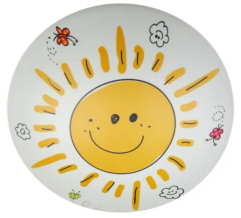 Dětské stropní svítidlo Niermann Sunny / 15 W / E27 / plast / bílá/žlutá Varianta: ivi1