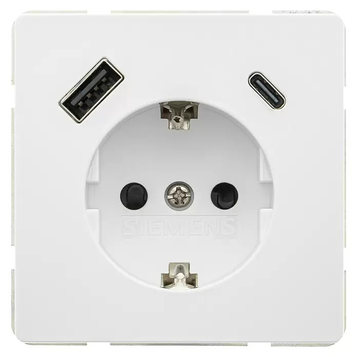 USB zásuvka Siemens Delta Style SIE044271 / bílá Varianta: ivi1