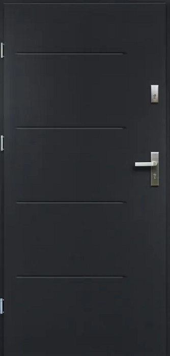 German Vchodové dveře Tytan 80 L / 900 × 2070 mm / ocel / levé / antracit Varianta: ivi1