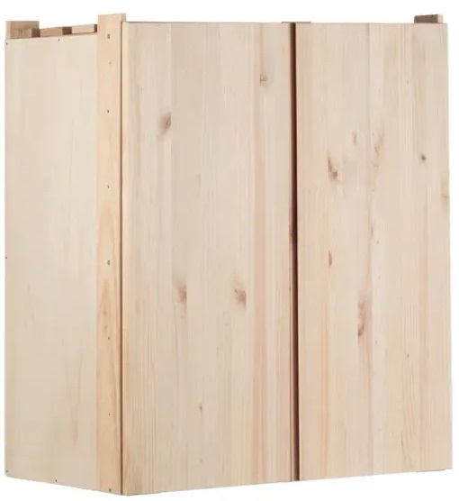 Skříň do regálu Astigarraga Nova / 79,5 × 76,5 × 40,5 cm / borovice / hnědá Varianta: ivi1