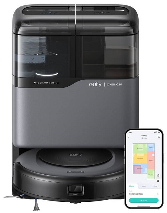 Robotický vysavač Eufy Omni C20 / 160 minut / 3,1 l / černá Varianta: ivi1