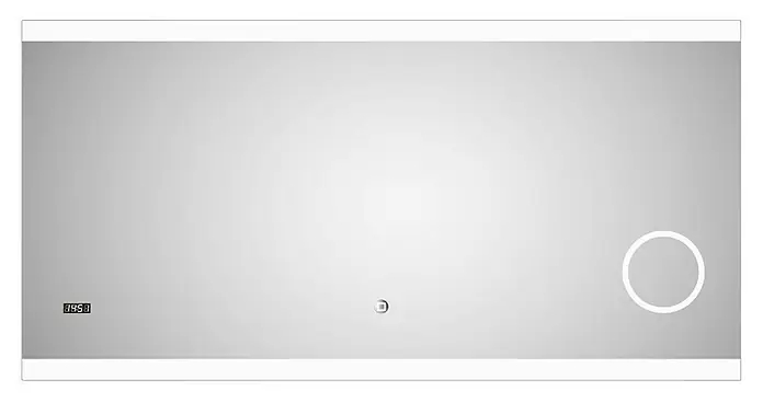 Zrcadlo s LED osvětlením DSK Silver Shine 2.0 / 140 x 70 cm / 2 030 lm / 4 200 K / neutrální bílá Varianta: ivi1