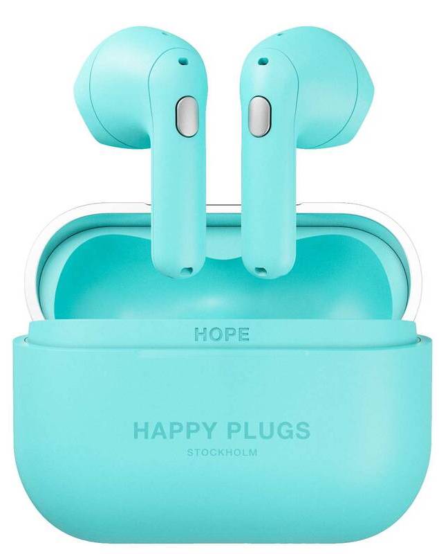 Bezdrátová sluchátka Happy Plugs Hope / 20-20000 Hz / 16 ohm / Bluetooth 5.2 / tyrkysová Varianta: ivi1