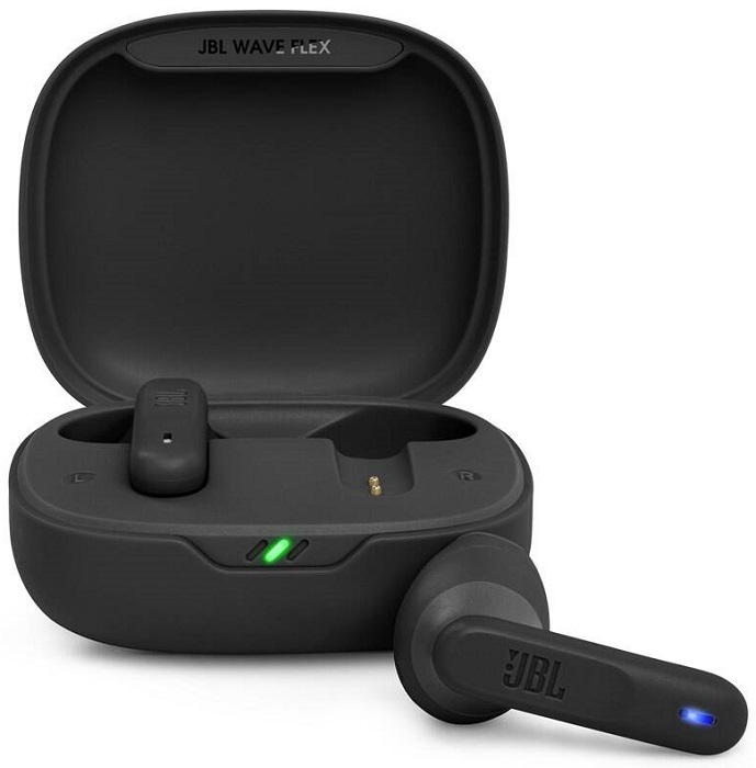 Bezdrátová sluchátka JBL Wave Flex / 32 hod. / IP54 / černá Varianta: ivi3