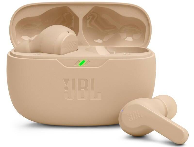 Bezdrátová sluchátka JBL Wave Beam / 20-20000 Hz / Bluetooth 5.2 / 16 ohm / béžová Varianta: ivi1
