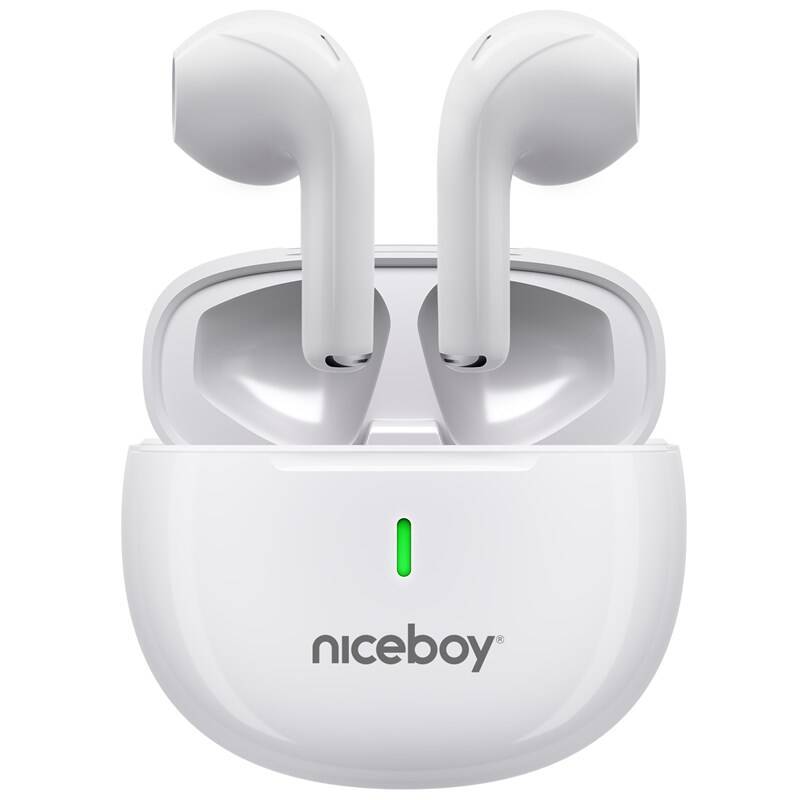 Bezdrátová sluchátka Niceboy HIVE Beans POP / Bluetooth / výdrž až 24 hod. / bílá Varianta: ivi7