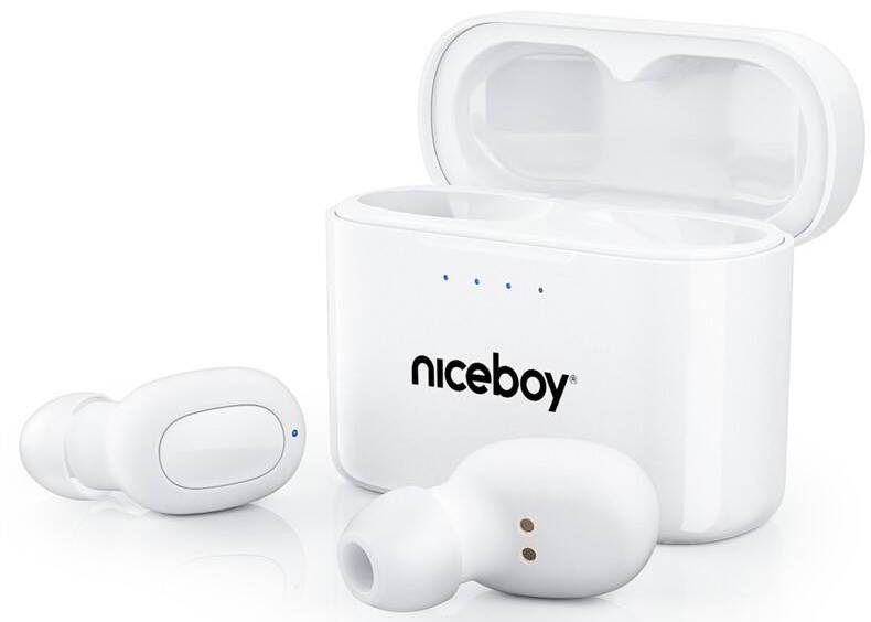 Bezdrátová sluchátka Niceboy HIVE Podsie 2021 / 20 - 20000 Hz / 35 hod. / 16 ohm /  bílá Varianta: ivi1