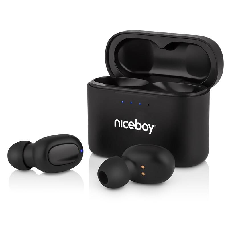 Bezdrátová sluchátka Niceboy HIVE Podsie 3 / Bluetooth / výdrž až 35 hod. / černá Varianta: ivi2