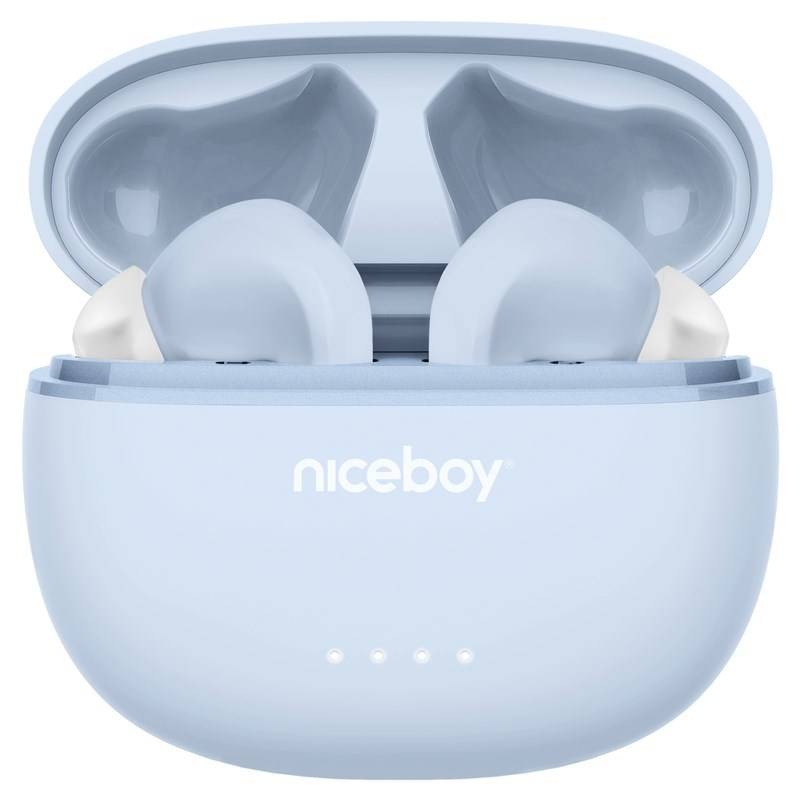 Bezdrátová sluchátka Niceboy HIVE Pins ANC 3 / Bluetooth / výdrž až 40 hod. / modrá Varianta: ivi1