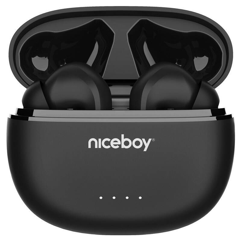 Bezdrátová sluchátka Niceboy HIVE Pins ANC 3 / 20 - 20000 Hz / 40 hod. / 32 ohm / černá Varianta: ivi1