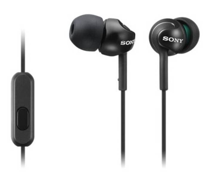 Sluchátka Sony MDR-EX110AP / 5-24000 Hz / 16 ohm / 3,5 mm Jack / černá Varianta: ivi1