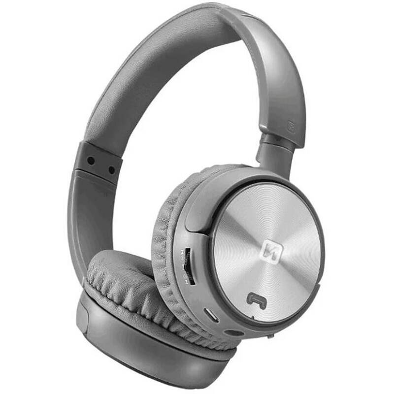 Bezdrátová sluchátka Swissten Trix / Bluetooth / Jack 3.5 mm / výdrž až 8 hod. / stříbrná/šedá Varianta: ivi1
