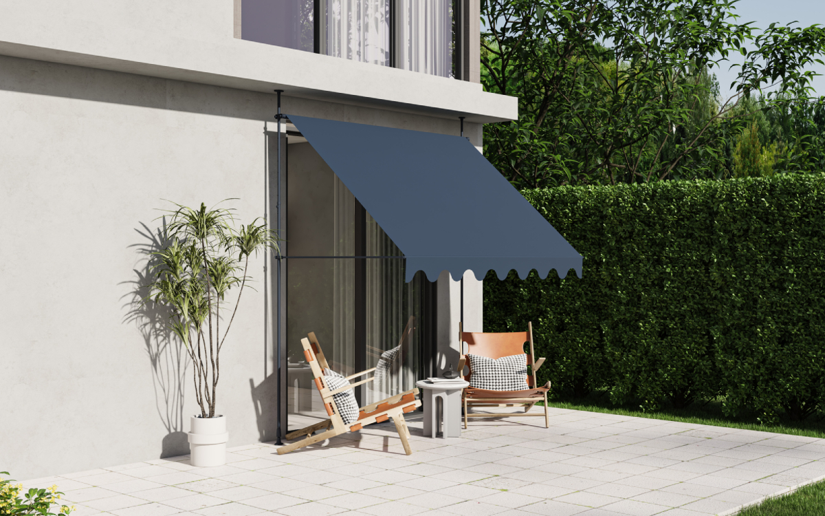 Markýza BestBerg BBSU-250CG / 250 x 150 cm / šedá Varianta: ivi0