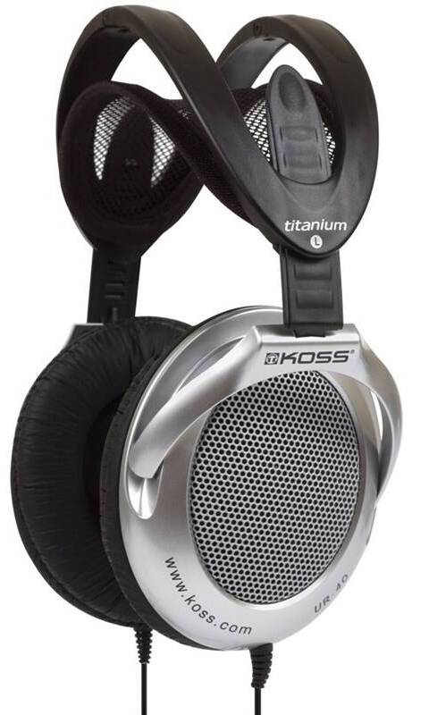 Sluchátka Koss UR 40 / 15-22000 Hz / 60 ohm / 3,5 mm Jack / černá/stříbrná Varianta: ivi1