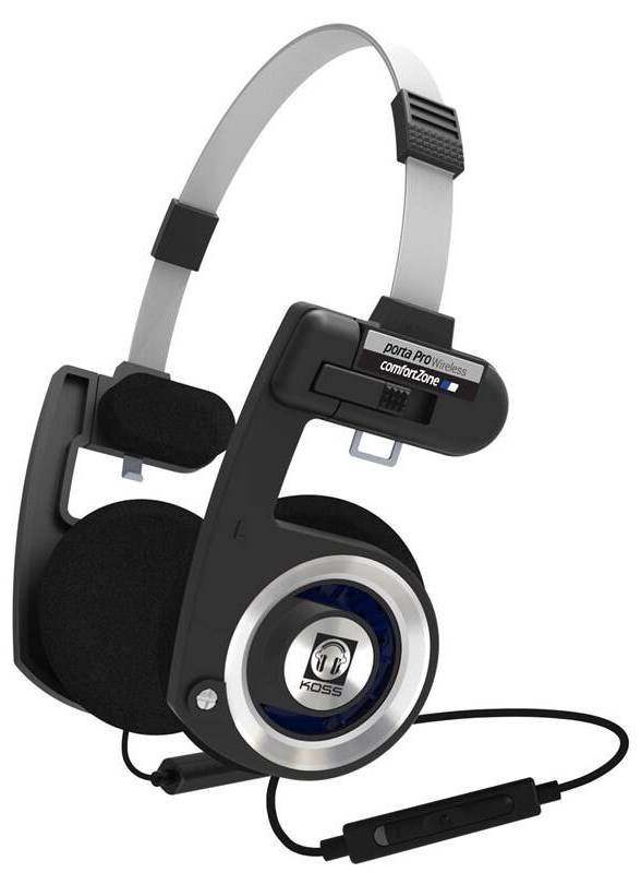 Bezdrátová sluchátka Koss Porta Pro Wireless / 15-25000 Hz / Bluetooth 4.1 / černá/stříbrná Varianta: ivi4