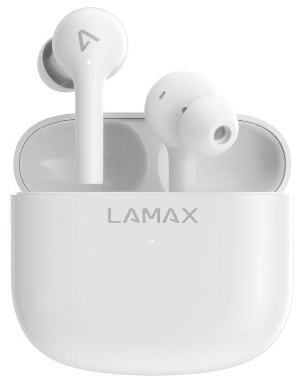 Bezdrátová sluchátka LAMAX Trims1 / 20-20000 Hz / Bluetooth 5.0 / USB-C / bílá Varianta: ivi2