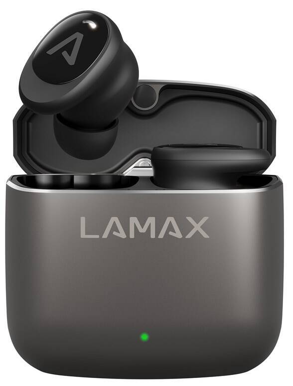 Bezdrátová sluchátka LAMAX SteelDots3 ANC / 20-20000 Hz / 32 ohm / Bluetooth 5.3 / černá Varianta: ivi1