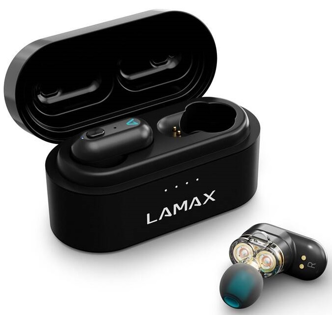 Bezdrátová sluchátka LAMAX Duals1 / 28 hod. / IP54 / černá Varianta: ivi1