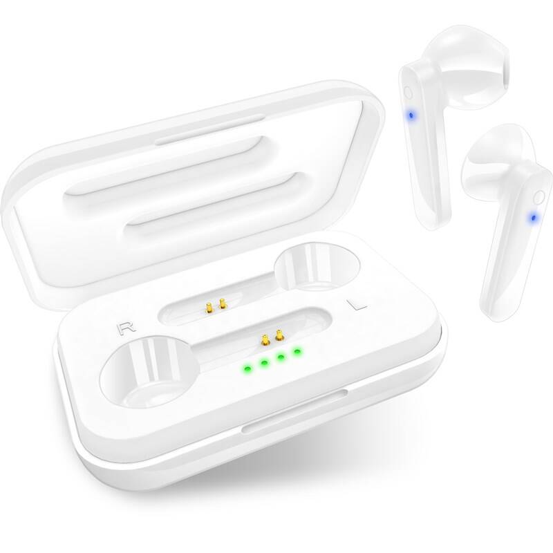 Bezdrátová sluchátka Connect IT True Wireless SonicBass (CEP-1000-WH) / Bluetooth / výdrž až 9 hodin / bílá Varianta: ivi1