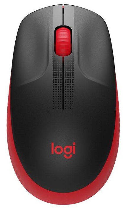 Bezdrátová myš Logitech M190 / 1000 DPI / červená/černá Varianta: ivi1