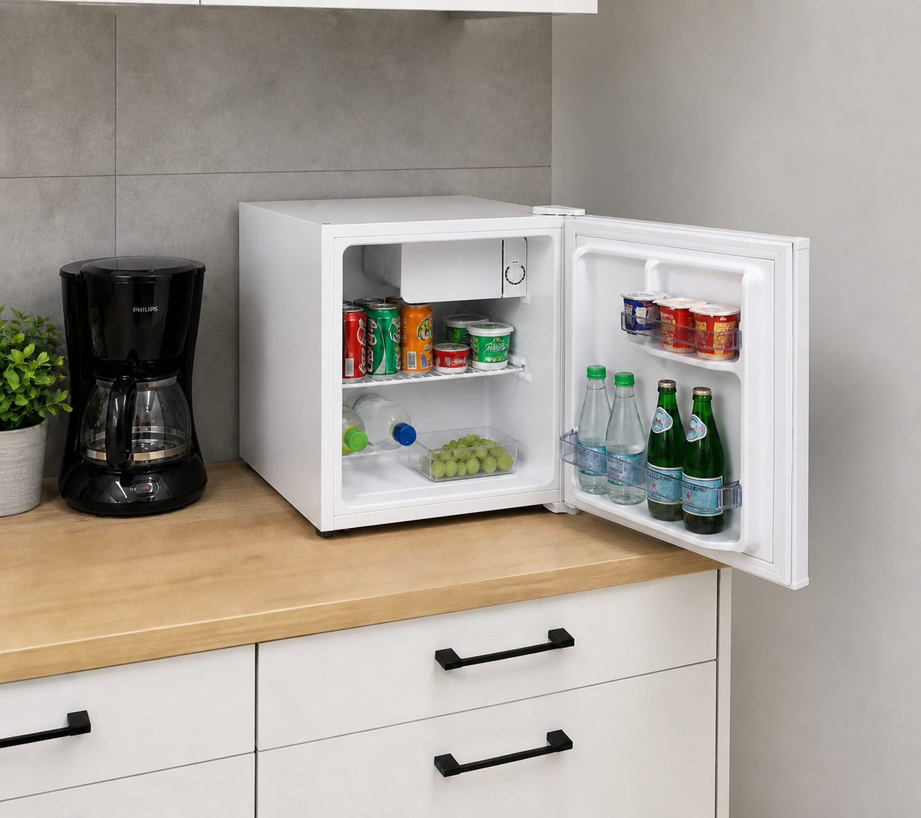 Mini chladnička BestBerg BBFR-48W / 45 l / bílá Varianta: ivi0