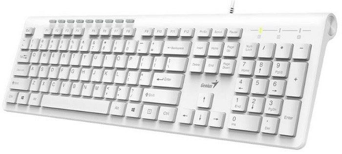 Klávesnice Genius Slimstar 230 / CZ/SK / bílá Varianta: ivi5