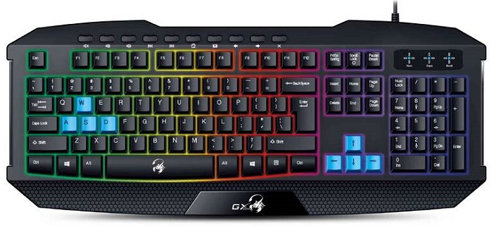 Klávesnice Genius GX Gaming Scorpion K215 / CZ/SK / černá/modrá Varianta: ivi1