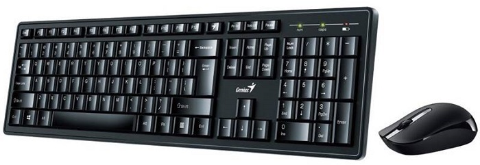 Bezdrátová klávesnice s myší Genius Smart KM-8200 / CZ/SK / černá Varianta: ivi1